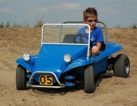 mini buggy with Rosta rubber suspension units