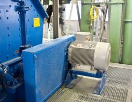 Belt drive grinding installation with Rosta motorbase