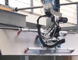 Portal robot solar panels