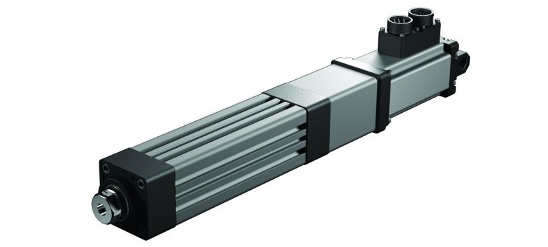 Exlar K lineaire roller screw actuator in-lijn